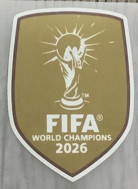 FIFA World Cup Champions 2026 Football Gold Badge Patch