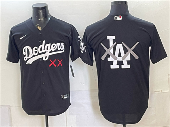Men's Los Angeles Dodgers Black Vapor Premier Limited Stitched Baseball Jersey