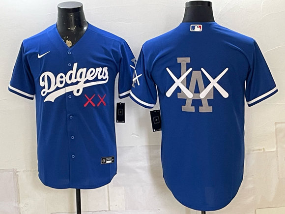 Men's Los Angeles Dodgers Blue Vapor Premier Limited Stitched Baseball Jersey