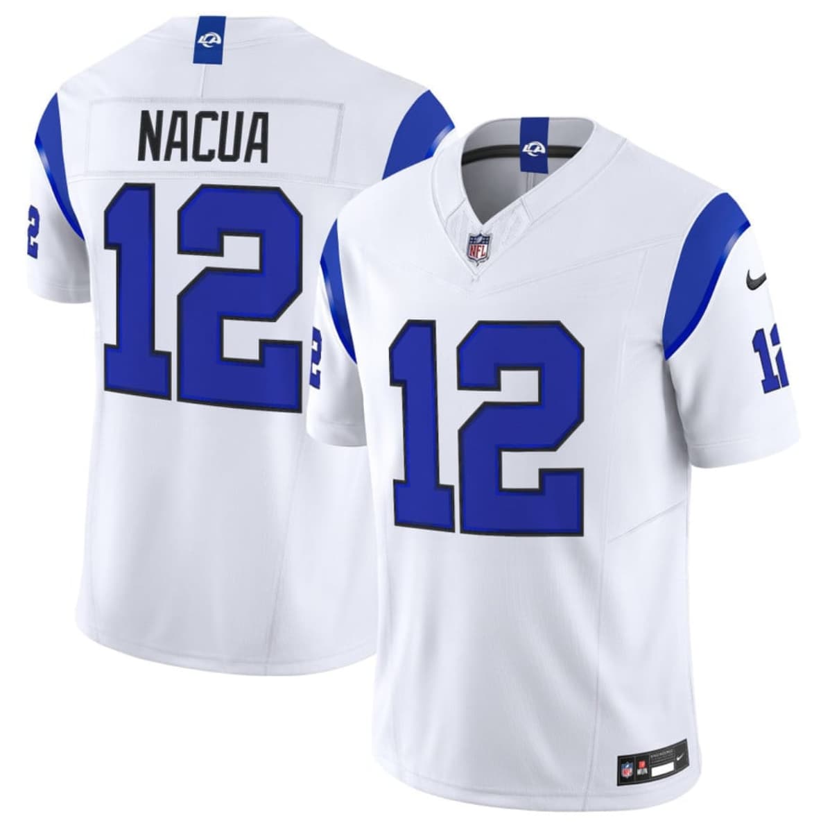 Men's Los Angeles Rams #12 Puka Nacua White 2026 F.U.S.E. Vapor Limited Football Stitched Jersey
