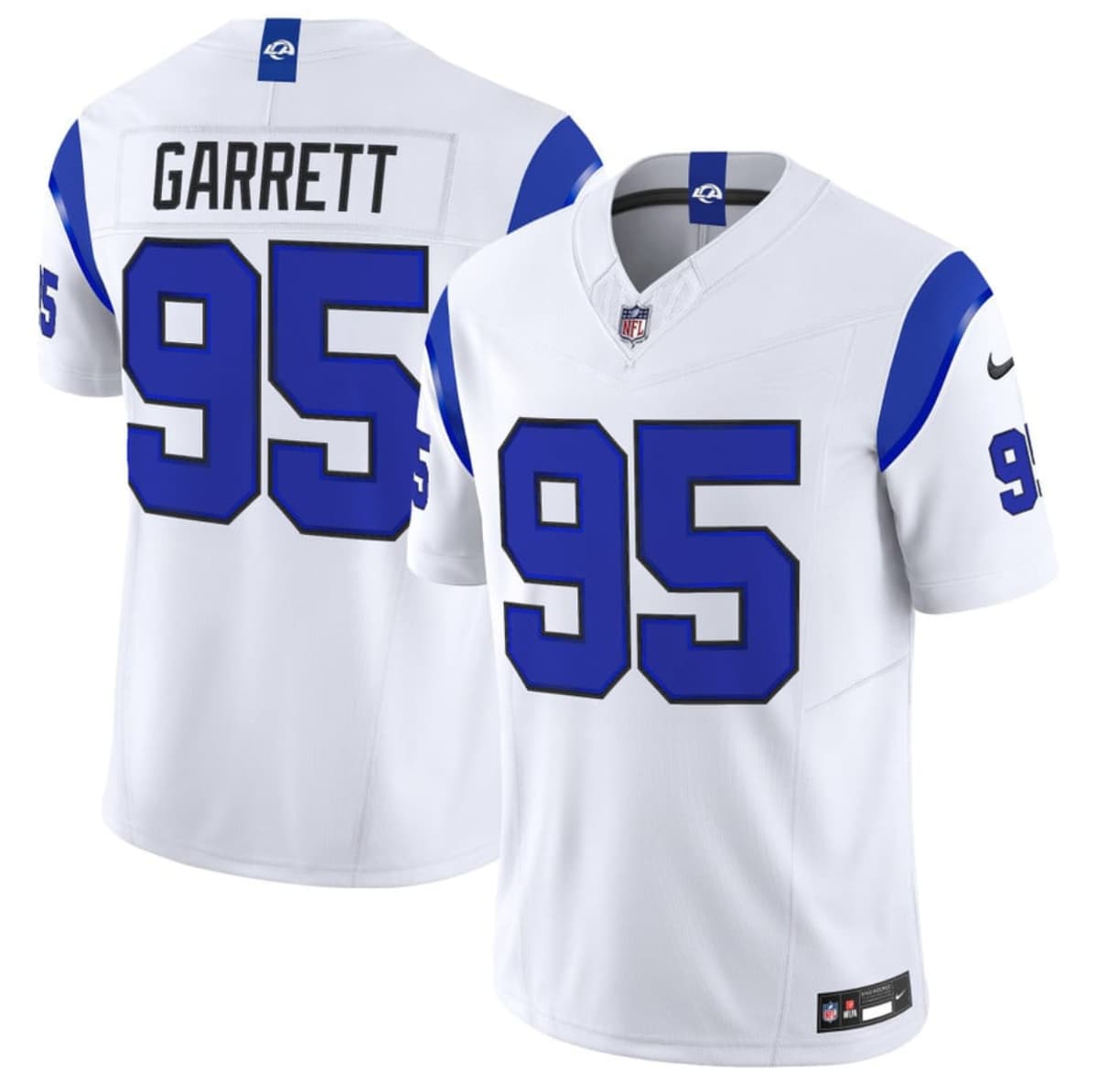 Men's Los Angeles Rams #95 Myles Garrett White 2026 F.U.S.E. Vapor Limited Football Stitched Jersey