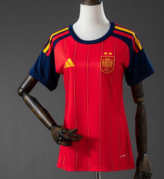 Womne 2 Stars Spain 2026 World Cup Home Soccer Jersey