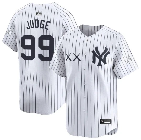 Men's Aaron Judge #99 KAWS X Nike MLB Stadium New York Yankees Nike Stitched Jersey