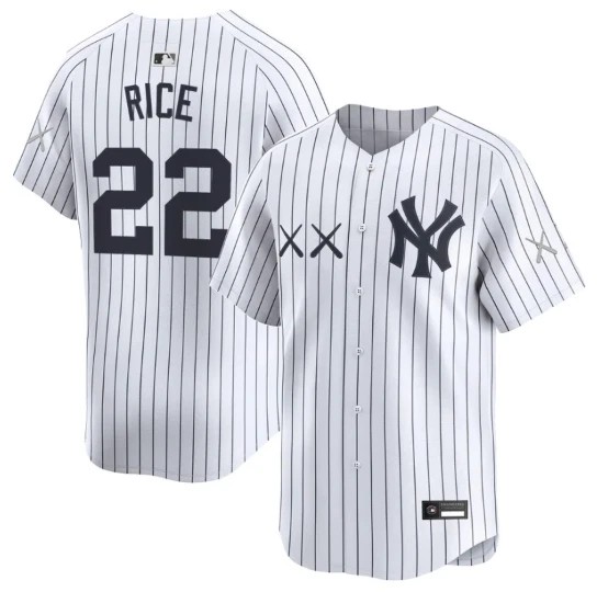 Men's Ben Rice #22  KAWS X Nike MLB Stadium New York Yankees Nike Stitched Jersey