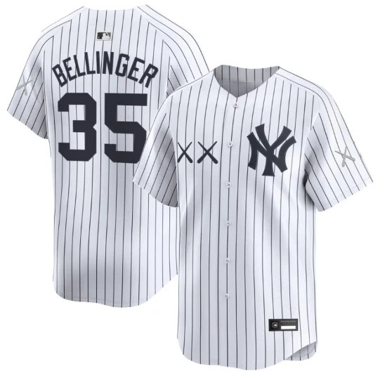 Men's Cody Bellinger #35  KAWS X Nike MLB Stadium New York Yankees Nike Stitched Jersey