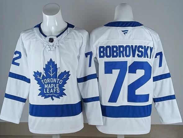 Men's Toronto Maple Leafs #72 Sergei Bobrovsky Fanatics Away White Premium Jersey