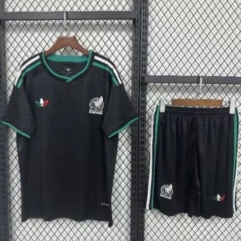 Youth Mexico 2026 World Cup Away Black Soccer Player Jersey