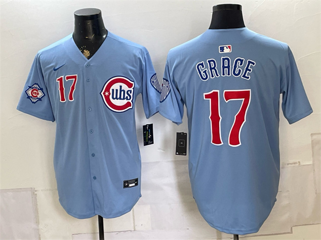 Men's Chicago Cubs #17 Mark Grace Blue 2026 2nd Alternate Limited Stitched Baseball Jersey