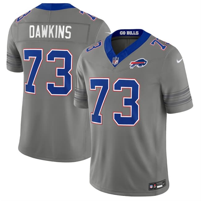 Men's Buffalo Bills #73 Dion Dawkins Gray F.U.S.E. 2026 Nickel City Vapor Football Stitched Jersey