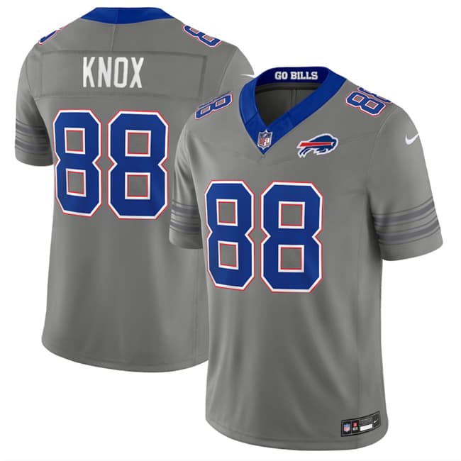 Men's Buffalo Bills #88 Dawson Knox Gray F.U.S.E. 2026 Nickel City Vapor Football Stitched Jersey