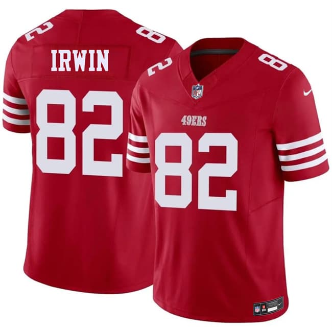 Men's San Francisco 49ers #82 Trenton Irwin Red 2026 F.U.S.E. Vapor Untouchable Limited Football Stitched Jersey