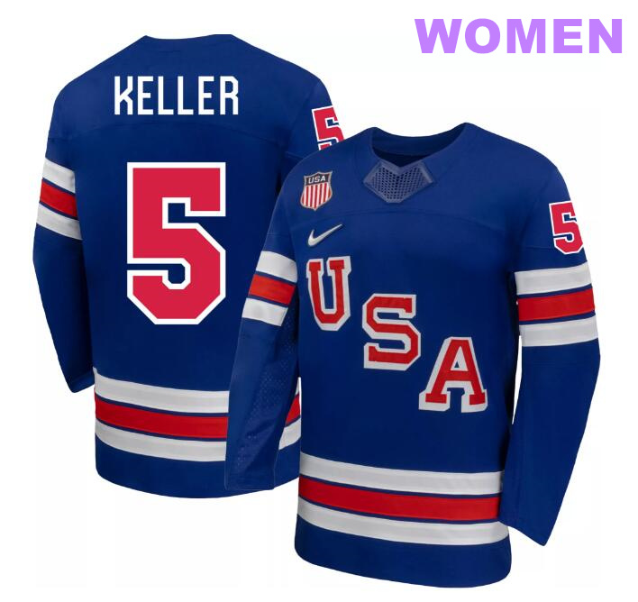 Women Nike Team USA Blue Megan Keller #5 Replica 2026 Jersey