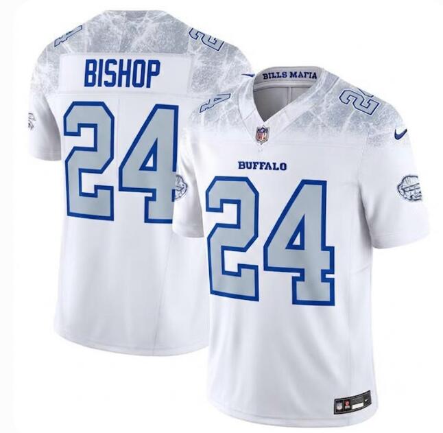 Men's Buffalo Bills #24 Cole Bishop White 2025 F.U.S.E. “Rivalries” Vapor Limited Football Stitched Jersey
