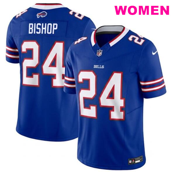 Women Buffalo Bills #24 Cole Bishop Vapor F.U.S.E. Royal Blue Limited Jersey