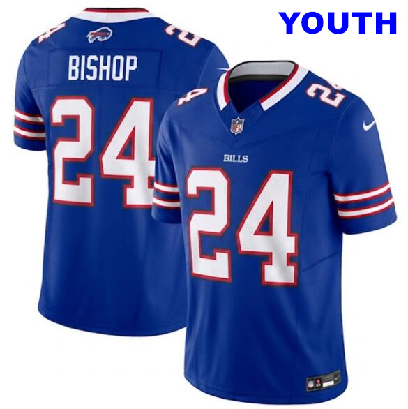 Youth Buffalo Bills #24 Cole Bishop Vapor F.U.S.E. Royal Blue Limited Jersey