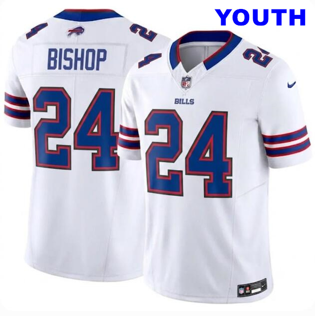 Youth Buffalo Bills #24 Cole Bishop White F.U.S.E. Vapor Untouchable Limited Football Stitched Jersey