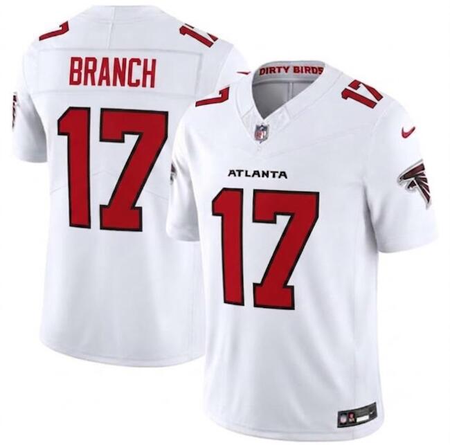 Men's Atlanta Falcons #17 Zachariah Branch White 2026 New F.U.S.E. Vapor Untouchable Limited Football Stitched Jersey