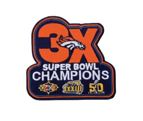 Denver Broncos 3-Time Champions Patch 