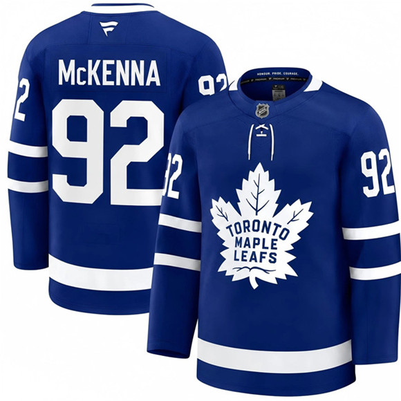 Men's Toronto Maple Leafs #92 Gavin McKenna Blue 2026 Stitched Hockey Jersey