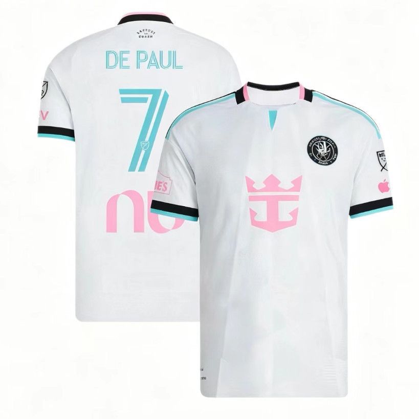 Inter Miami CF #7 DE PAUL 2026-27 Away White 2nd Adidas Soccer jerseys