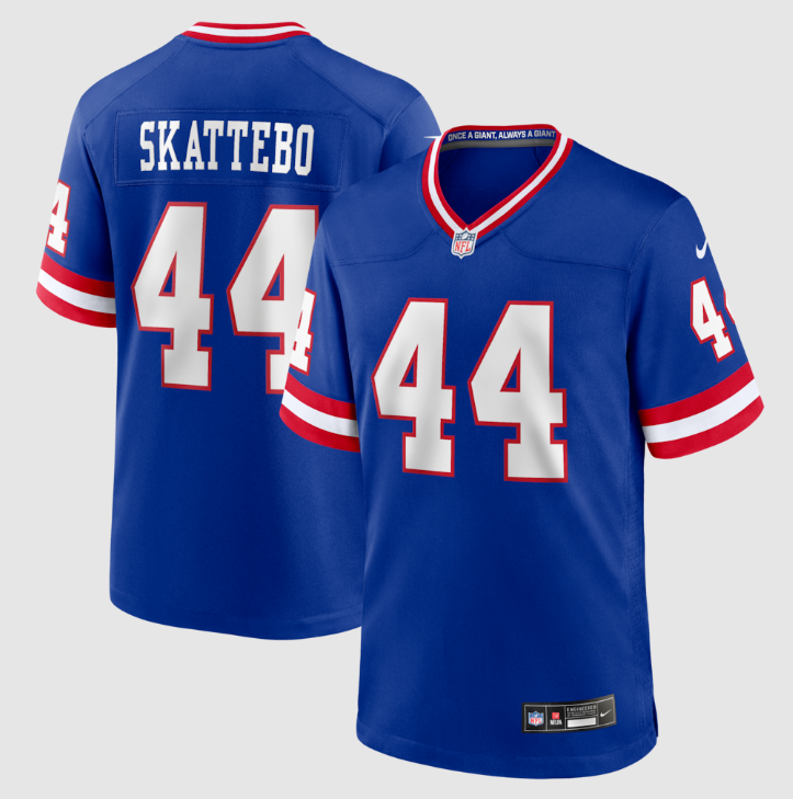 Men's New York Giants #44 Cam Skattebo Nike Royal Alternate 2 Legacy Game Jersey