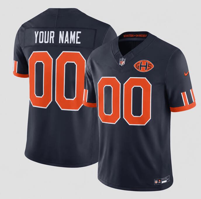 Chicago Bears Active Player Custom Navy 2026 F.U.S.E. Rivalries Collection Limited Stitched Football Jersey