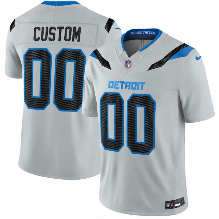 Detroit Lions Custom Silver 2026 F.U.S.E. Rivalries Collection Limited Stitched Football Jersey