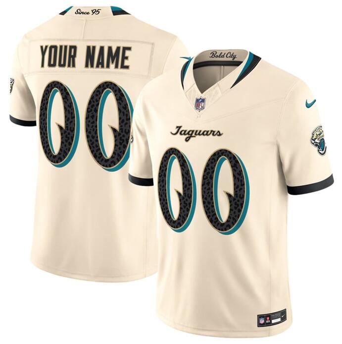 Jacksonville Jaguars Active Player Custom Cream 2026 F.U.S.E. Rivalries Collection Limited Stitched Football Jersey