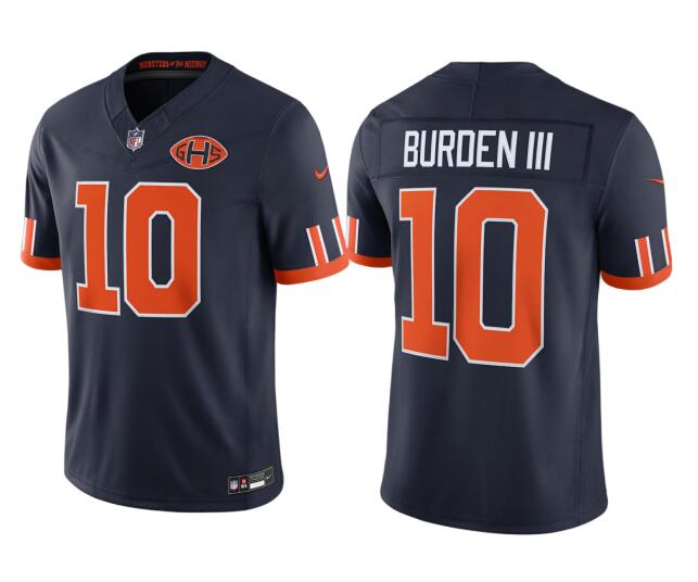 Men's Chicago Bears #10 Luther Burden III Rivalries Collection Nike NFL Limited Jersey