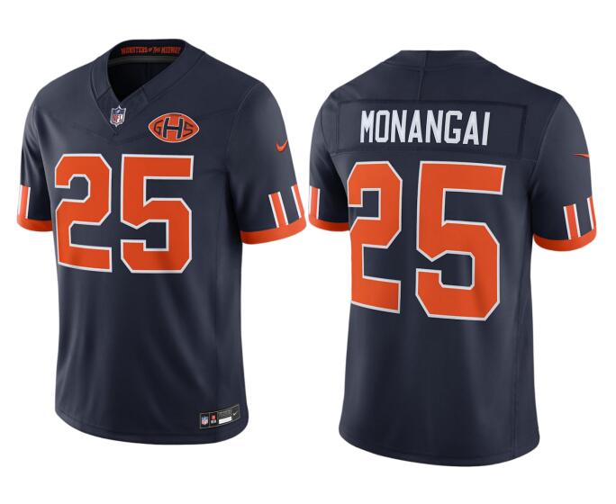 Men's Chicago Bears #25 Kyle Monangai Rivalries Collection Nike NFL Limited Jersey