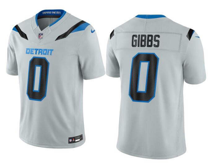 Men's Detroit Lions #0 Jahmyr Gibbs Rivalries Collection Nike NFL Limited Jersey