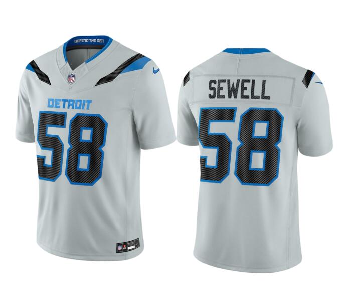 Men's Detroit Lions #58 Penei Sewell Rivalries Collection Nike NFL Limited Jersey