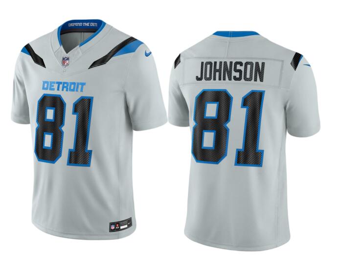 Men's Detroit Lions #81 Calvin Johnson Rivalries Collection Nike NFL Limited Jersey