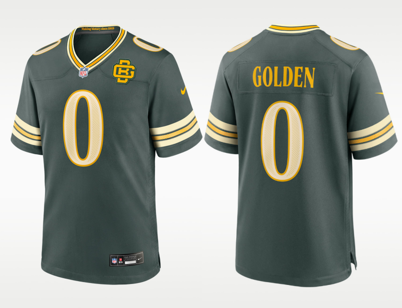 Men's Green Bay Packers #0 Matthew Golden Rivalries Collection Nike NFL Limited Jersey