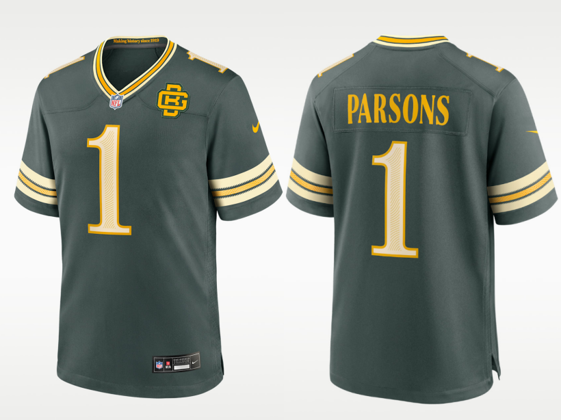 Men's Green Bay Packers #1 Micah Parsons Rivalries Collection Nike NFL Limited Jersey