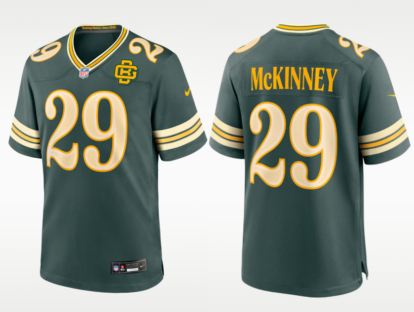 Men's Green Bay Packers #29 Xavier McKinney Rivalries Collection Nike NFL Limited Jersey