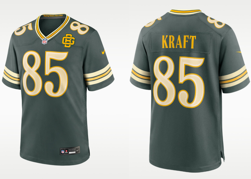 Men's Green Bay Packers #85 Tucker Kraft Rivalries Collection Nike NFL Limited Jersey