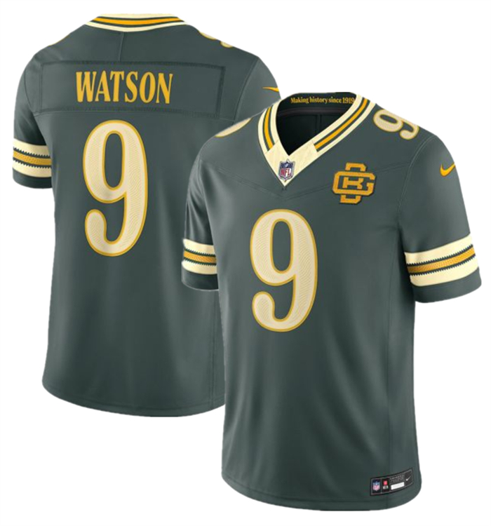 Men’s Green Bay Packers #9 Christian Watson Dark Green 2026 F.U.S.E. Rivalries Collection Limited Stitched Football Jersey