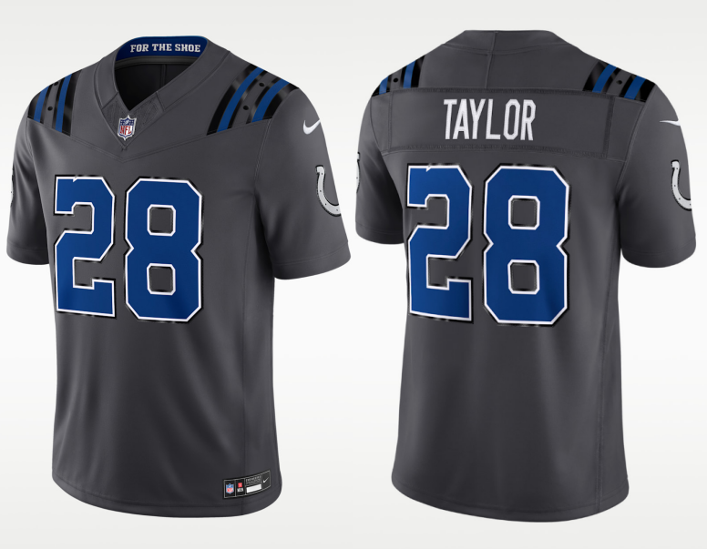 Men's Indianapolis Colts #28 Jonathan Taylor Rivalries Collection Nike NFL Limited Jersey