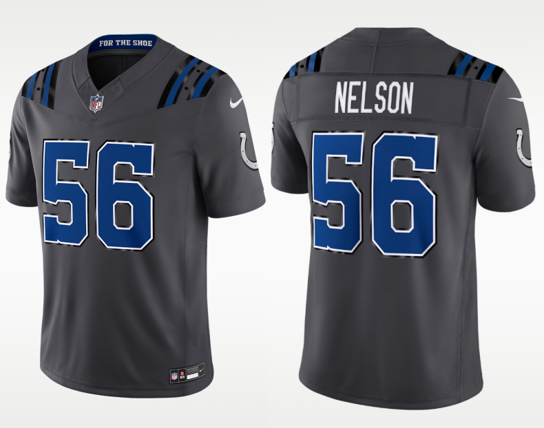 Men's Indianapolis Colts #56 Quenton Nelson Rivalries Collection Nike NFL Limited Jersey