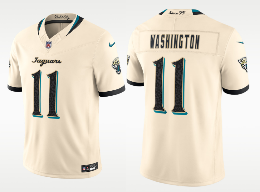 Men's Jacksonville Jaguars #11 Parker Washington Rivalries Collection Nike NFL Limited Jersey