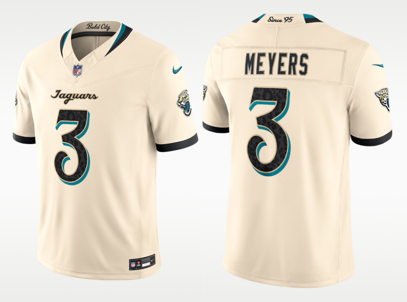 Men's Jacksonville Jaguars #3 Jakobi Meyers Rivalries Collection Nike NFL Limited Jersey