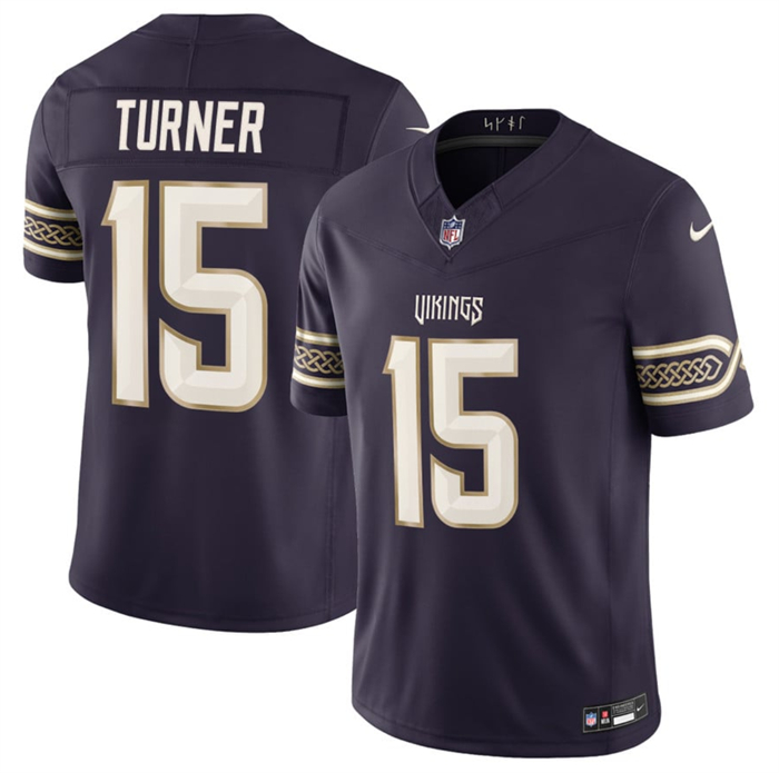 Men’s Minnesota Vikings #15 Joshua Dobbs Deep Purple 2026 F.U.S.E. Rivalries Collection Limited Stitched Football Jersey