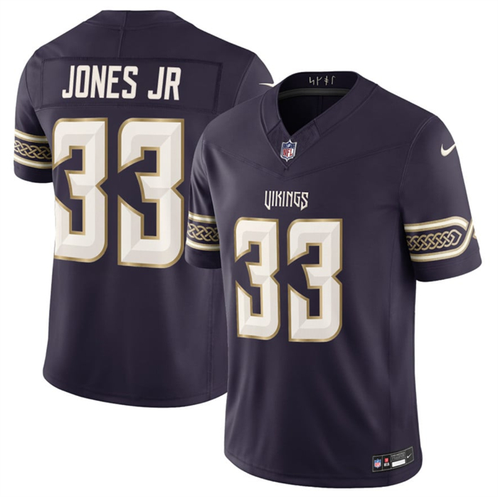 Men’s Minnesota Vikings #33 Aaron Jones Sr. Deep Purple 2026 F.U.S.E. Rivalries Collection Limited Stitched Football Jersey