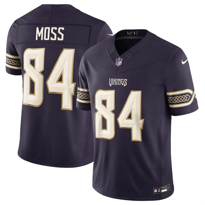 Men’s Minnesota Vikings #84 Randy Moss Deep Purple 2026 F.U.S.E. Rivalries Collection Limited Stitched Football Jersey
