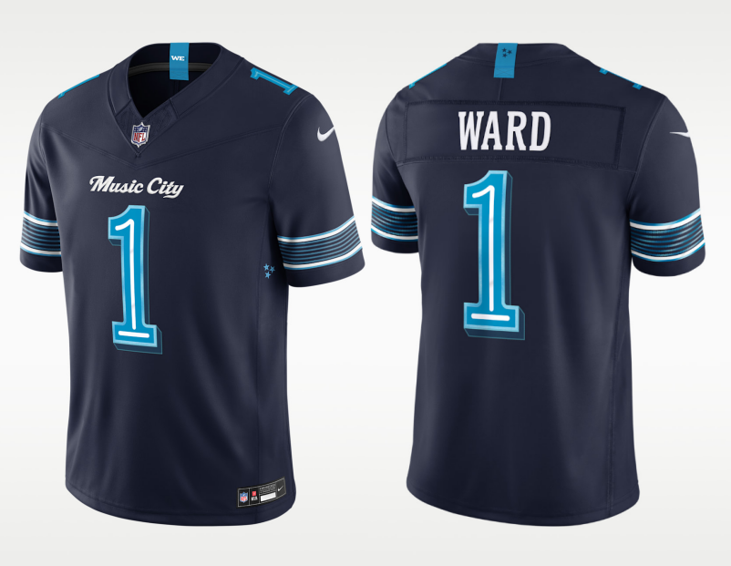 Men's Tennessee Titans #1 Cameron Ward Rivalries Collection Nike NFL Limited Jersey