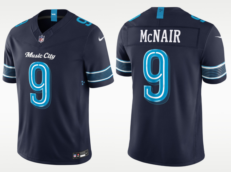 Men's Tennessee Titans #9 Steve McNair Rivalries Collection Nike NFL Limited Jersey