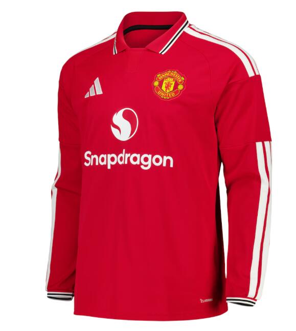 Men Manchester United 2026-27 Home Long Sleeve Soccer Jersey