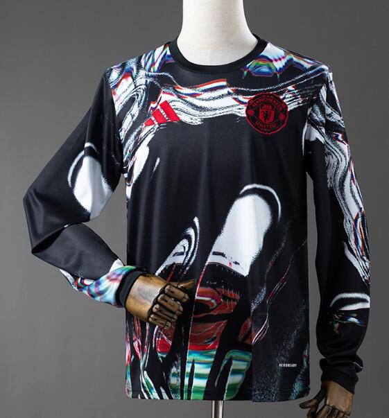 Men Manchester United 2026-27 Special Black Long Sleeve Soccer Jersey