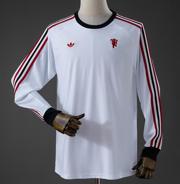 Men Manchester United 2026-27 Special Edition Terrace Icons Long Sleeve T-Shirt White